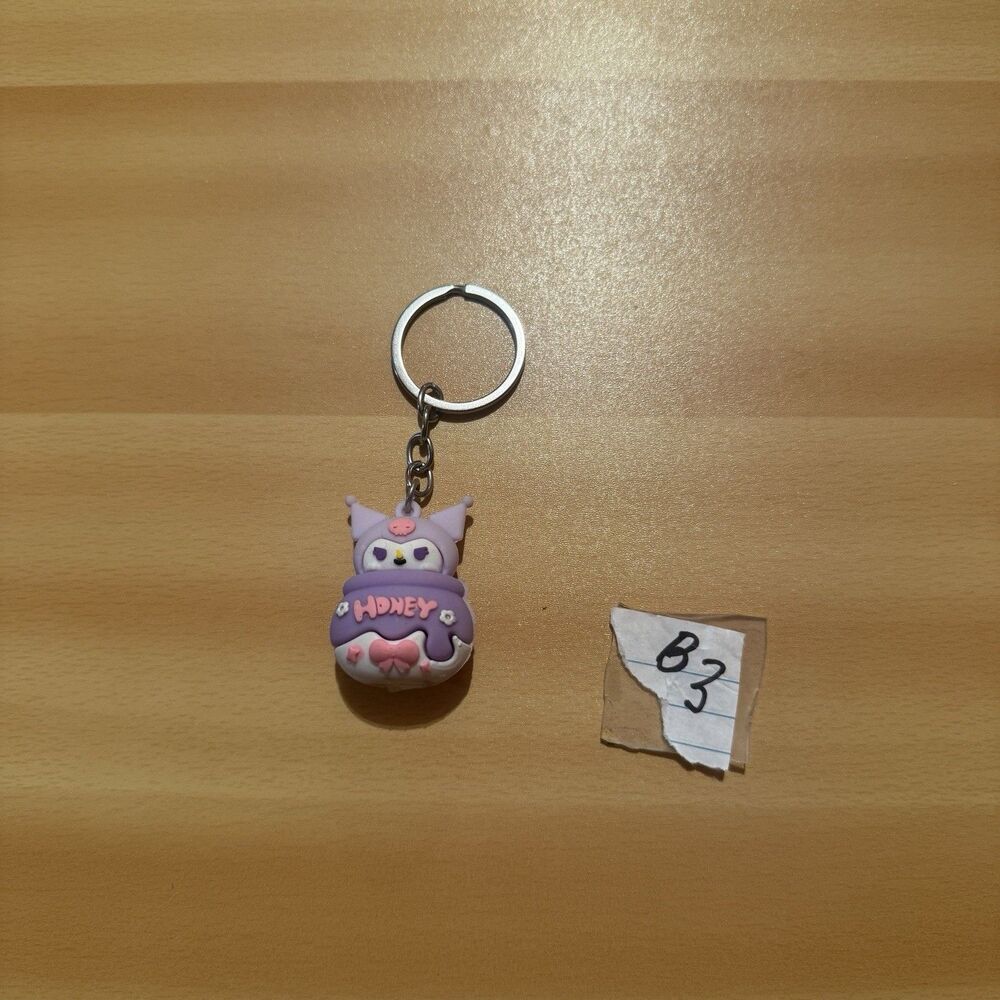Kuromi Key Chain Purple Honey